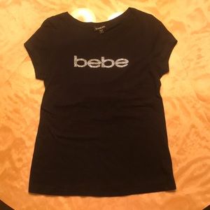 Basic black Bebe top